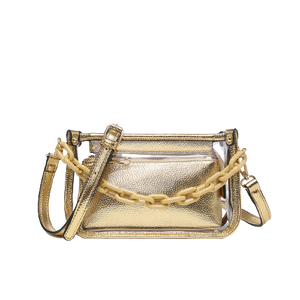 Gold Clear Bag with Pouch