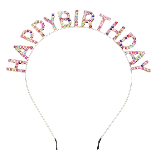Multi Colored Happy Birthday Headband