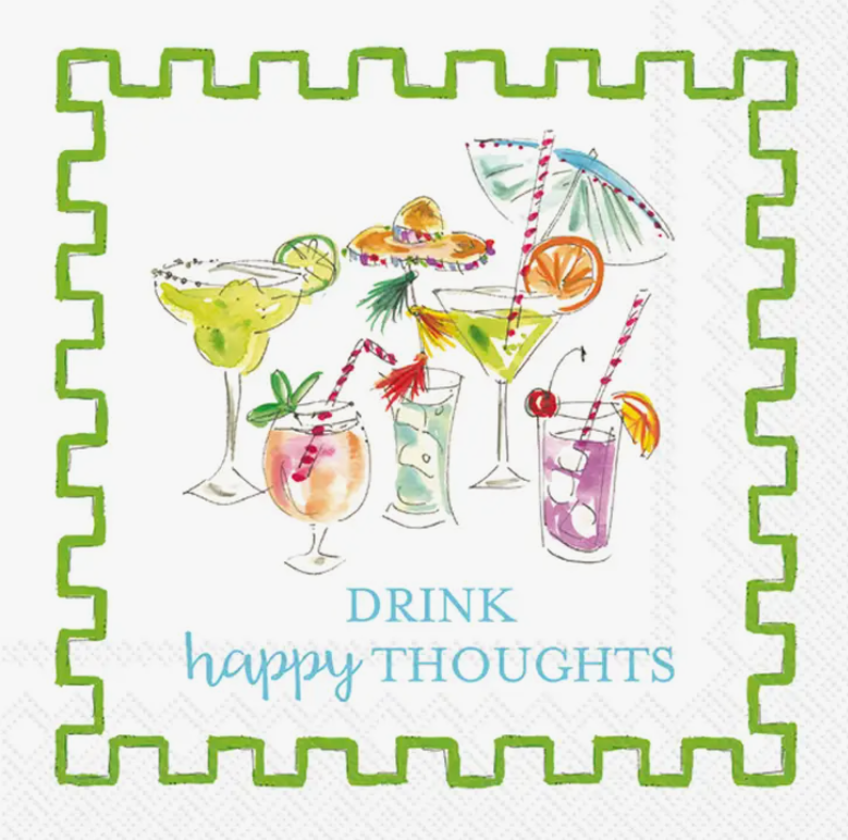 R. Beck Happy Thoughts Cocktail Napkins