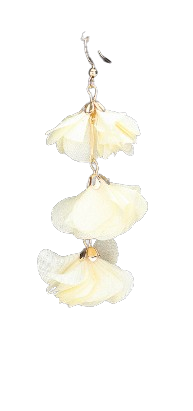 Ivory Three Flower Earring