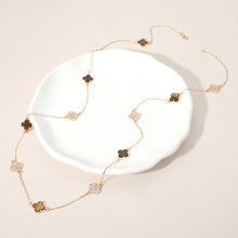 Brown Clover Long Necklace