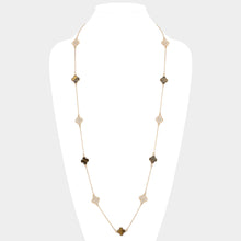 Green Clover Long Necklace