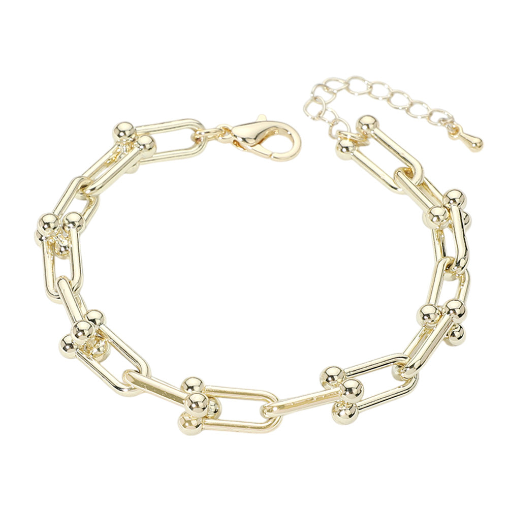 14k Gold Plated Link Bracelet