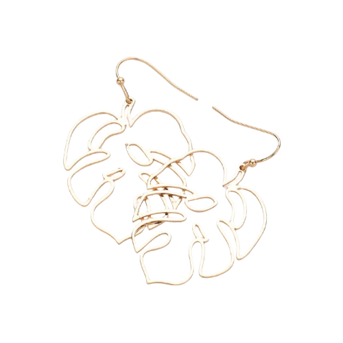 Abstract Leaf Earrings