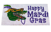 Mardi Gras Gator Doormat