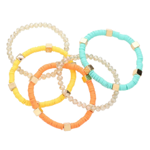 Set of 5 Multicolor Stretch Bracelets
