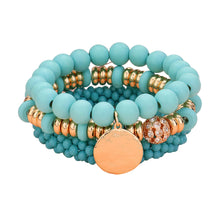 Set of 3 Turquoise Stretch Bracelets