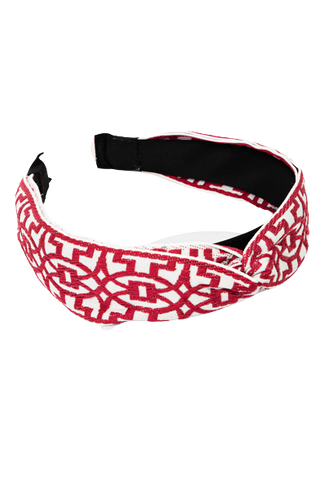 Fuchsia Geometric Headband