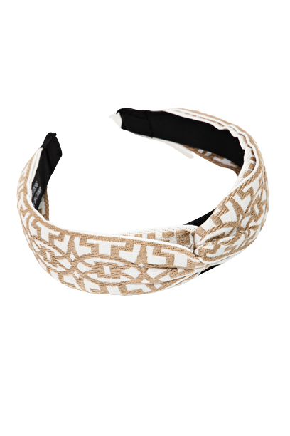 Ivory Geometric Headband