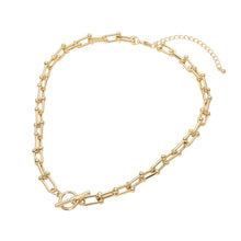 Gold Link Toggle Necklace