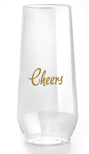 Cheers Stemless Champagne Glass
