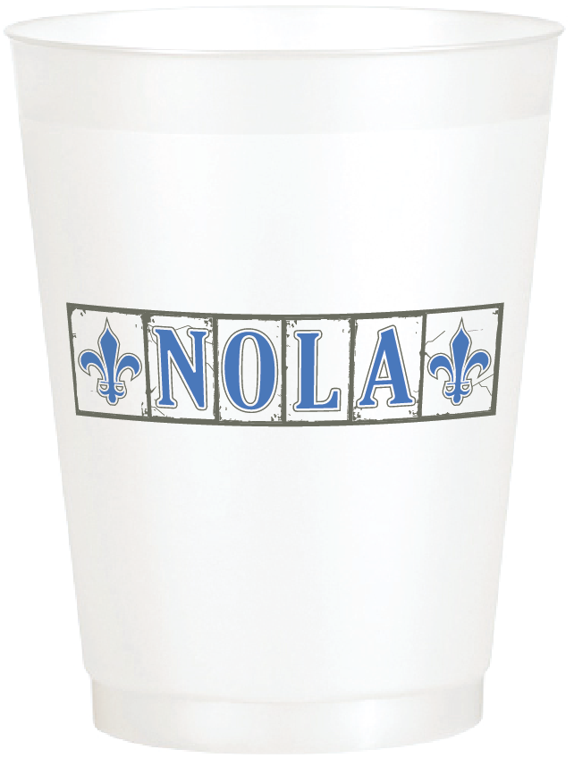 NOLA Tile Frosted Cups