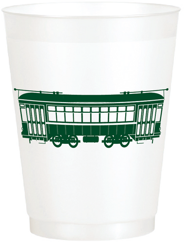 Green Streetcar Pearlized Cups