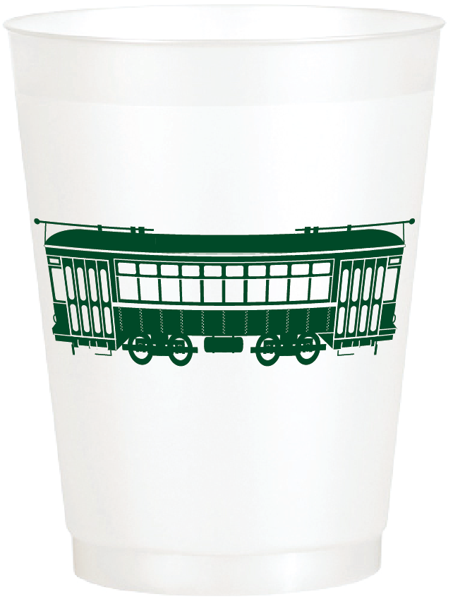 Green Streetcar Pearlized Cups
