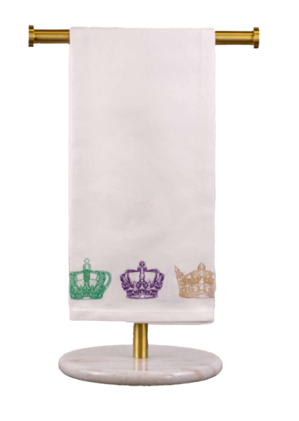 Mardi Gras Elizabeth Crown Towel