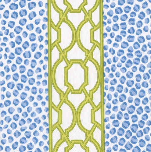Knots and Spots Blue Cocktail Napkins