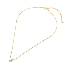 18k Gold Dip Teardrop Necklace