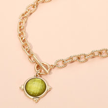 Green Cece Toggle Necklace