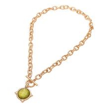 Green Cece Toggle Necklace