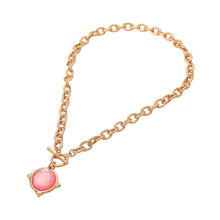 Pink Cece Toggle Necklace
