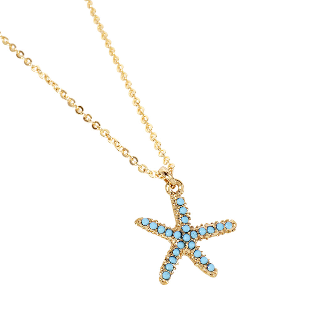 Turquoise Starfish Necklace