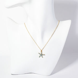 Turquoise Starfish Necklace