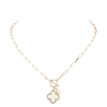 Quatrefoil Toggle Necklace