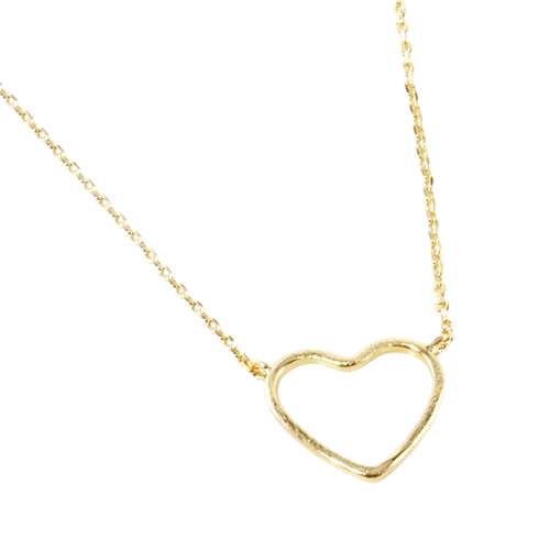 Gold Dipped Heart Necklace