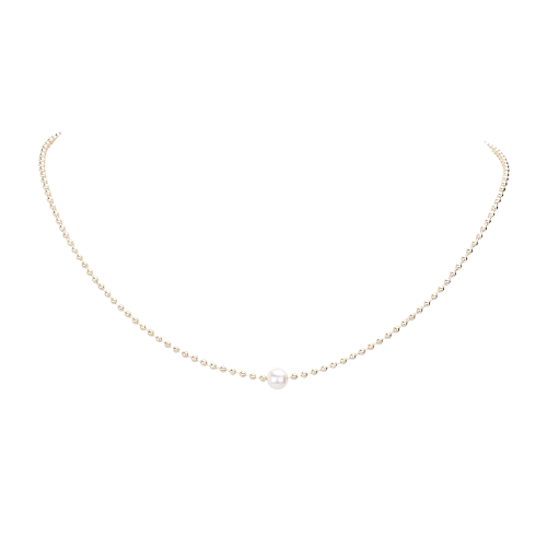 Dainty Pearl Charm Necklace