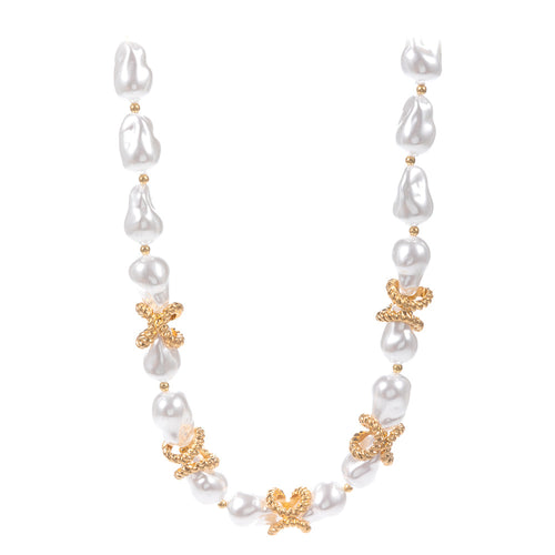 Baroque Pearl Rope Necklace