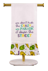 Parade Doubloons Ruffle Towel