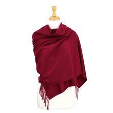 Burgundy Cashmere Blend Scarf