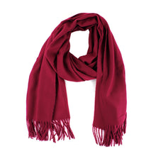 Burgundy Cashmere Blend Scarf