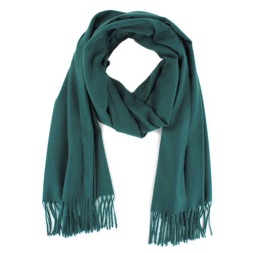 Green Cashmere Blend Scarf