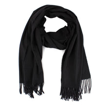Black Cashmere Blend Scarf