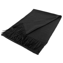 Black Cashmere Blend Scarf