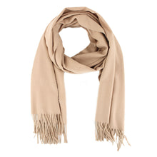 Beige Cashmere Blend Scarf