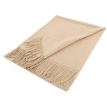 Beige Cashmere Blend Scarf