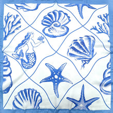 Blue Nautical Square Scarf