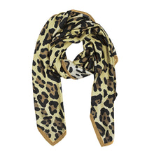 Leopard Print Silky Scarf