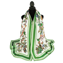 Green Garden Silky Scarf