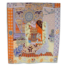 Pink Elephant Motif Silky Scarf