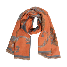 Orange Floral Scarf
