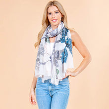 Blue Garden Versatile Scarf