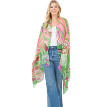 Green Abstract Lightweight Scarf