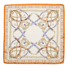 Orange Equestrian Square Scarf