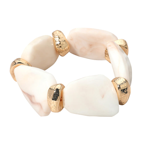 Ivory Abstract Bracelet