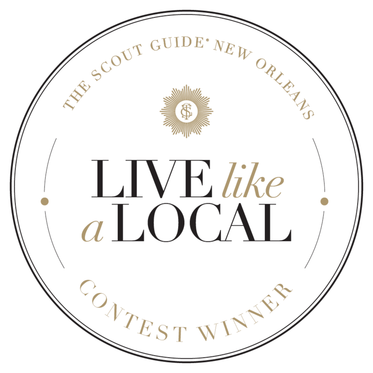 Contest Winner of Live like a Local from the Scout Guide of New Orleans.
