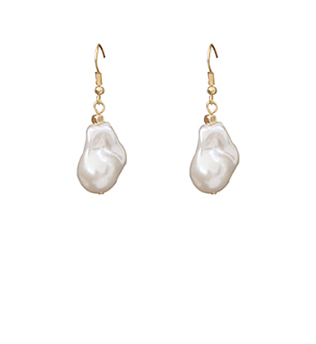 Baroque Single Pearl Earrings