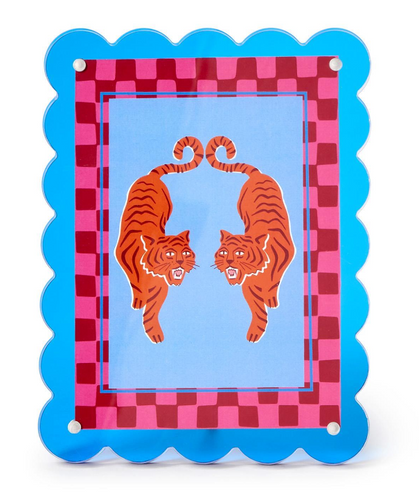 Blue Tiger 5x7 Scallop Frame